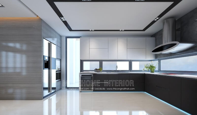 Thiết kế tủ bếp chung cư phong cách hiện đại, trẻ trung, tối giản Thiết kế tủ bếp đẹp